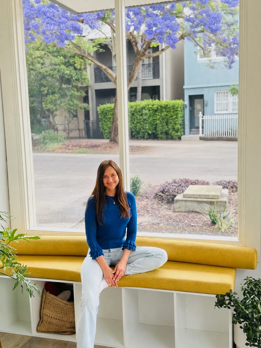 Natalia teaching a group meditation session in Sydney