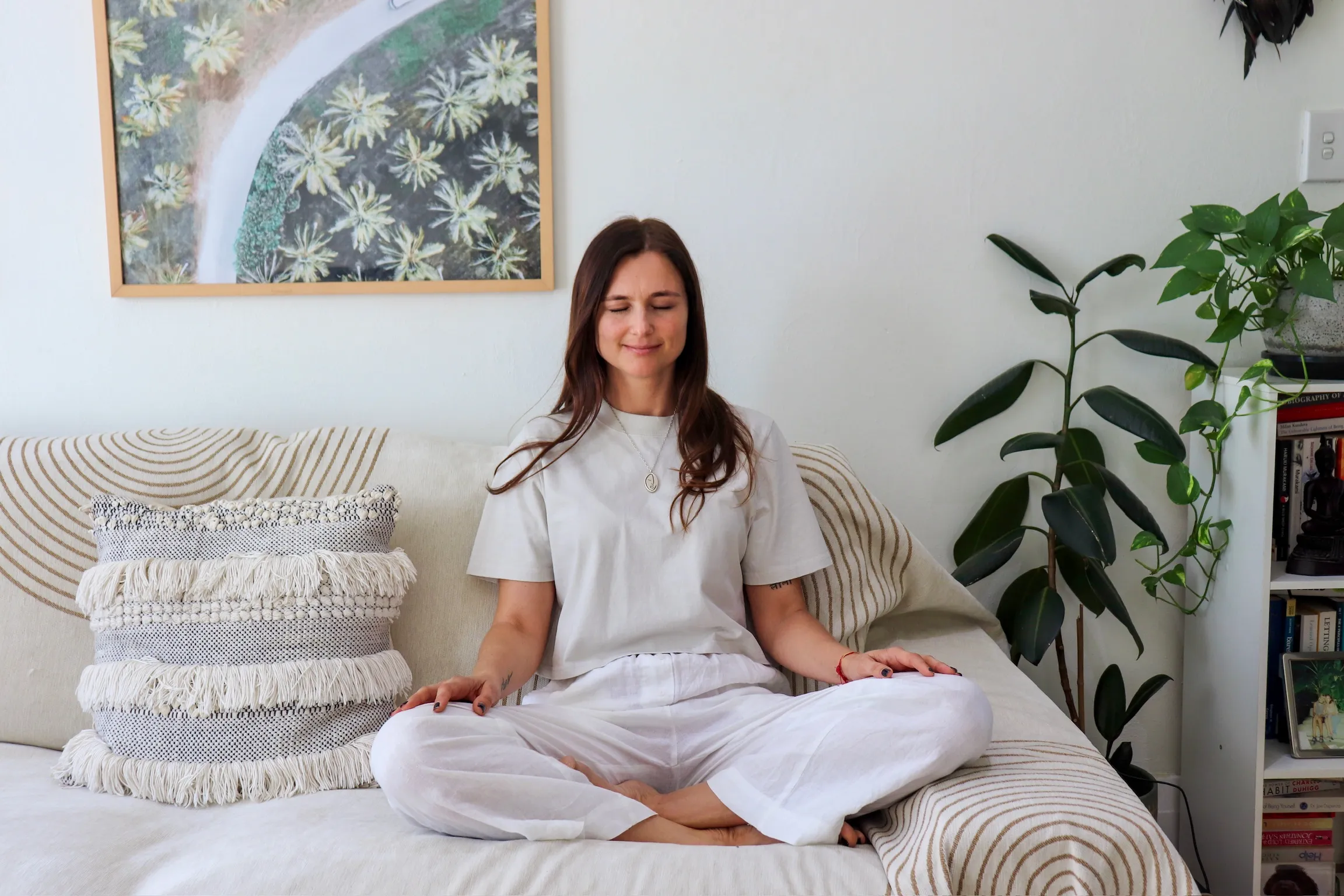 Natalia Paklina in seated meditation, Sydney
